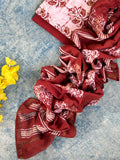 Handblock Batik Cotton Chanderi Suit
