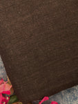 Handspun Handwoven Kotpad Fabric 600 INR/metre -Magnum Brown