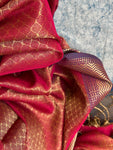 Handwoven Tissue Maheshwari Kurta Dupatta Set