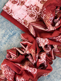 Handblock Batik Cotton Chanderi Suit