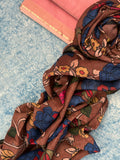 Handwoven Handcrafted Kalamkari Kurta Dupatta Set