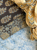 Natural Dyes Handblock Ajrakh Cotton Suit