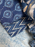 Handblock Handdone Embroidery Cotton Kota Suit