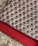 Handblock chanderi suit