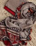 Handblock chanderi suit