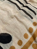 Handblock Printed Linen Dupatta