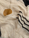 Handblock Printed Linen Dupatta