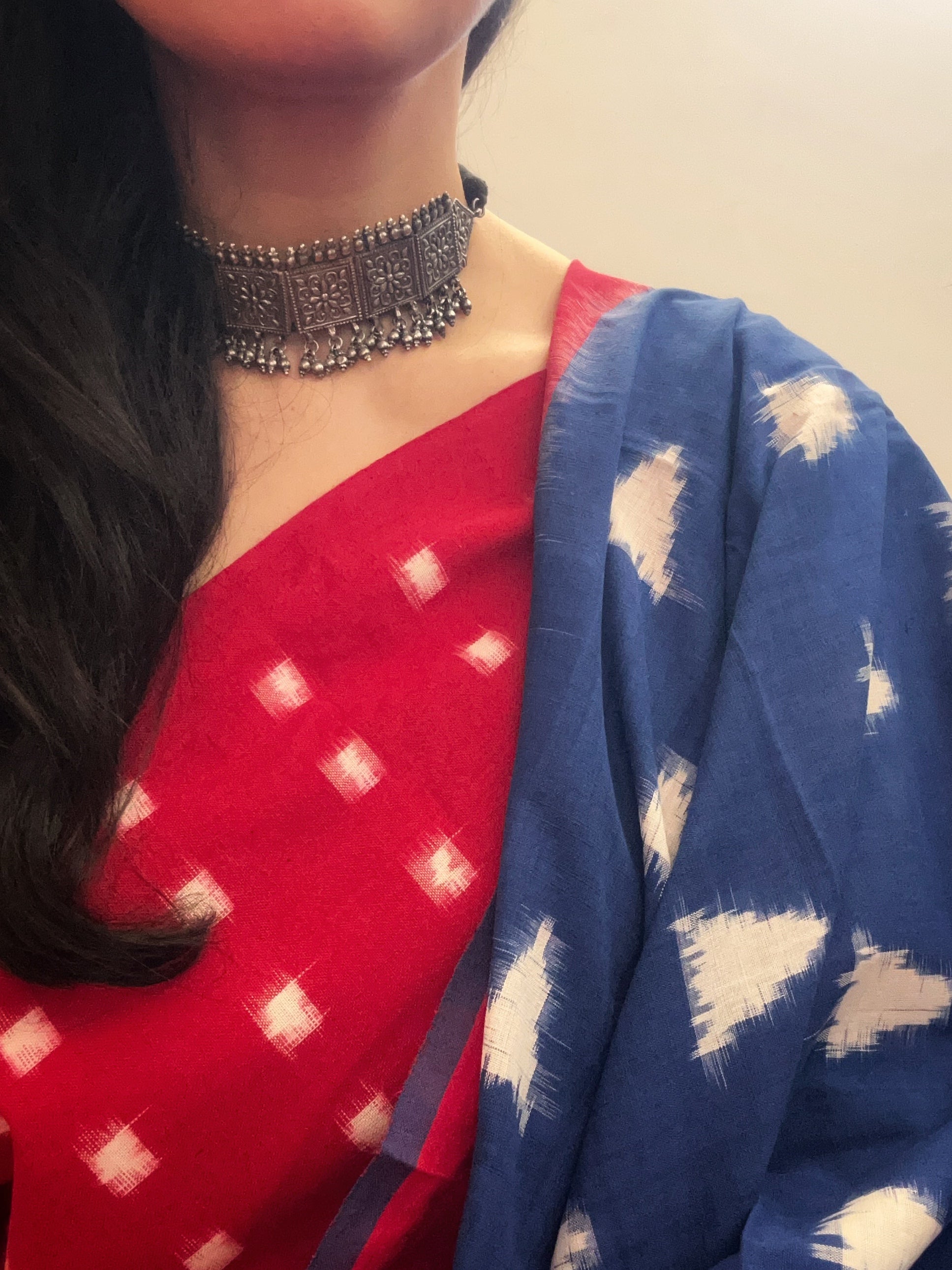 Handwoven Double Ikat Kurta Dupatta Set