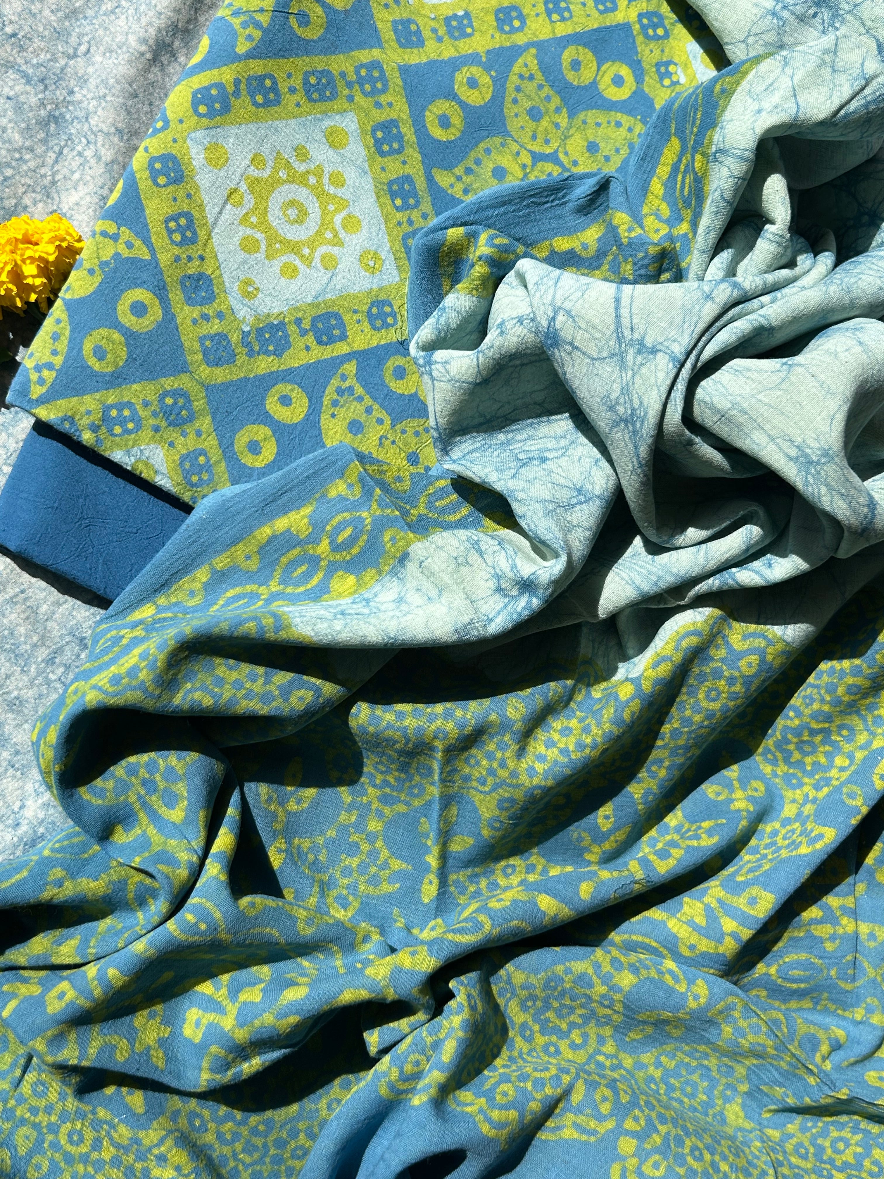 Handblock Batik Cotton Suit