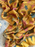Manjiri - Manjari -Handwoven Hand-drawn Handpainted Pen Kalamkari Dupatta