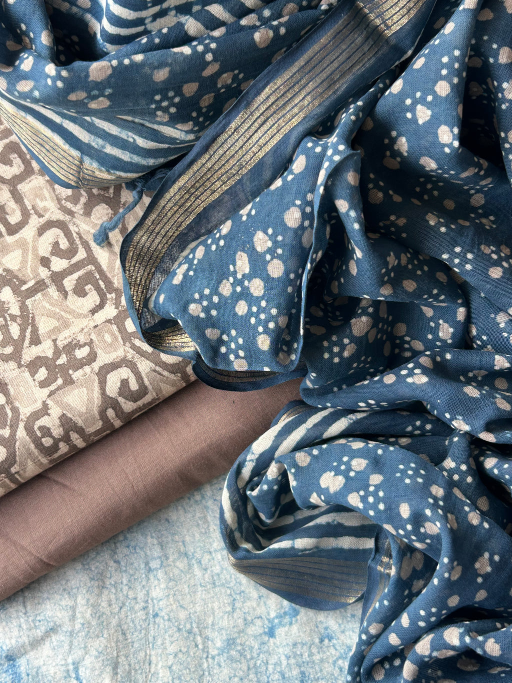 Dhoop Chaon - Handcrafted Cotton Suit Set