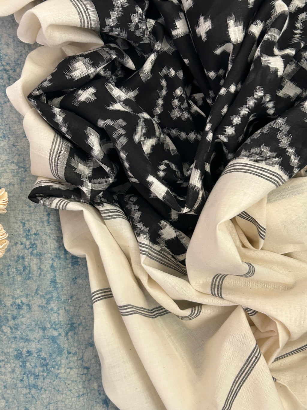 Raga Bhairav - Handwoven Ikat Kurta Dupatta Set