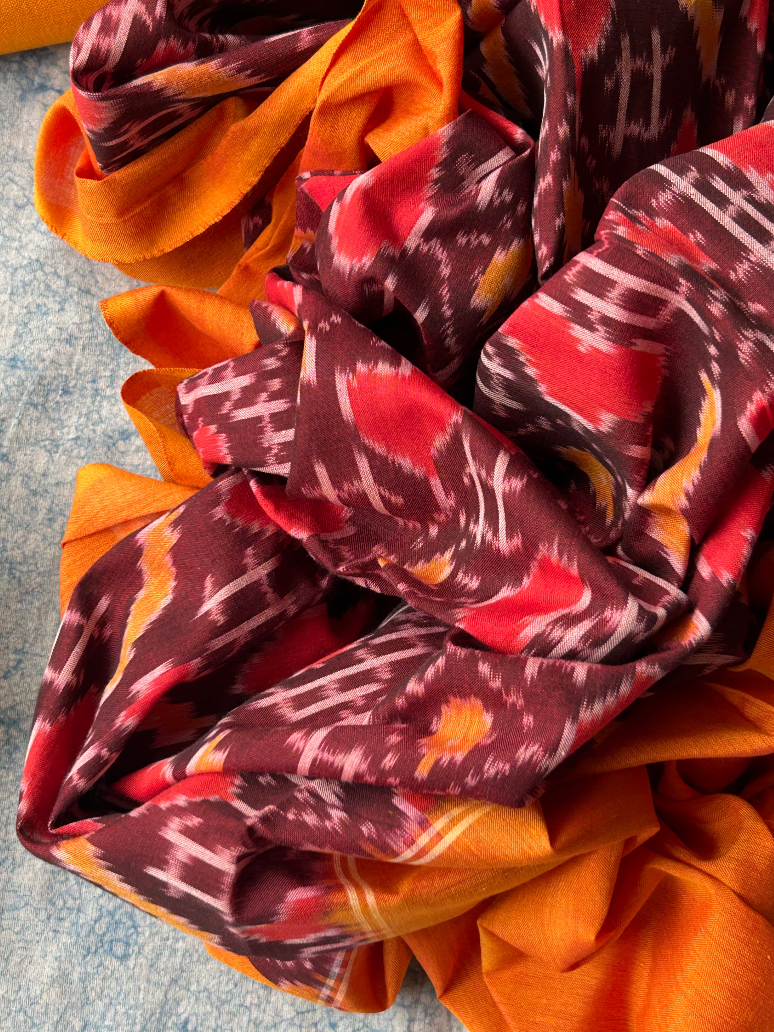Dhoop Chaon - Handwoven Ikat Kurta Dupatta Set