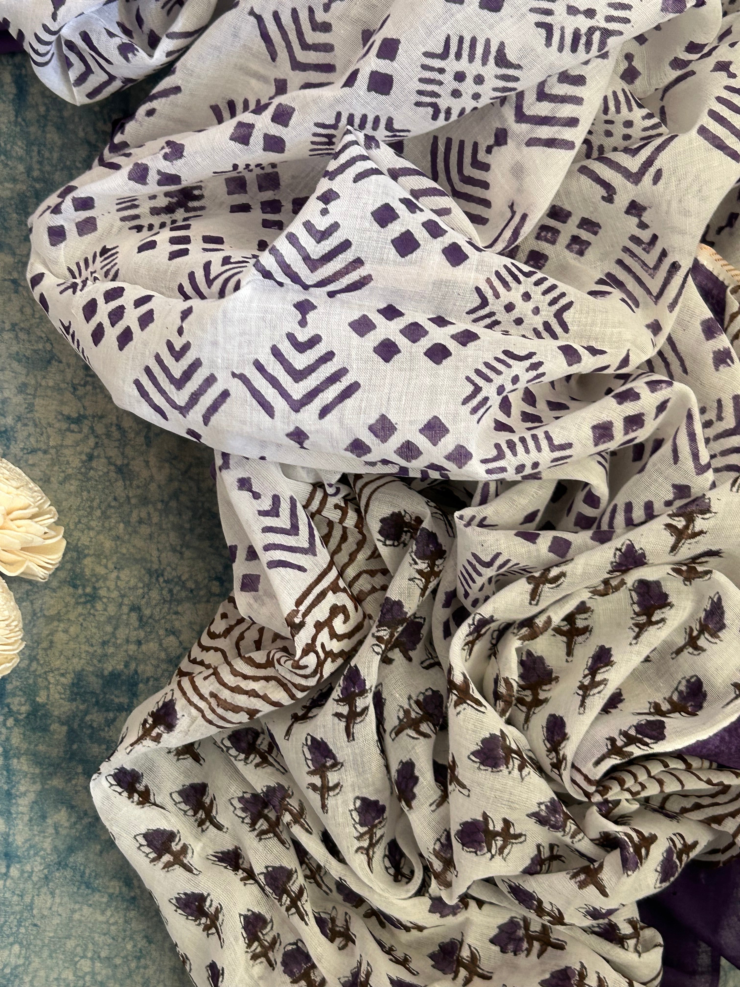 Handblock Azo-free Dye Cotton Suit Set