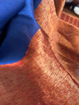 Handwoven Maheshwari Kurta Dupatta Set - Maroon & Royal Blue