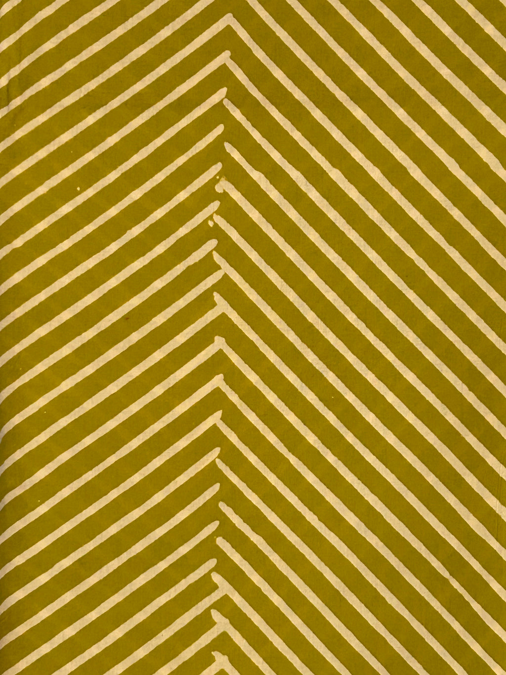 Handblock Print Cotton Fabric - Lime Green