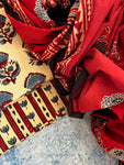 Natural Dyes Handblock Ajrakh Cotton Suit