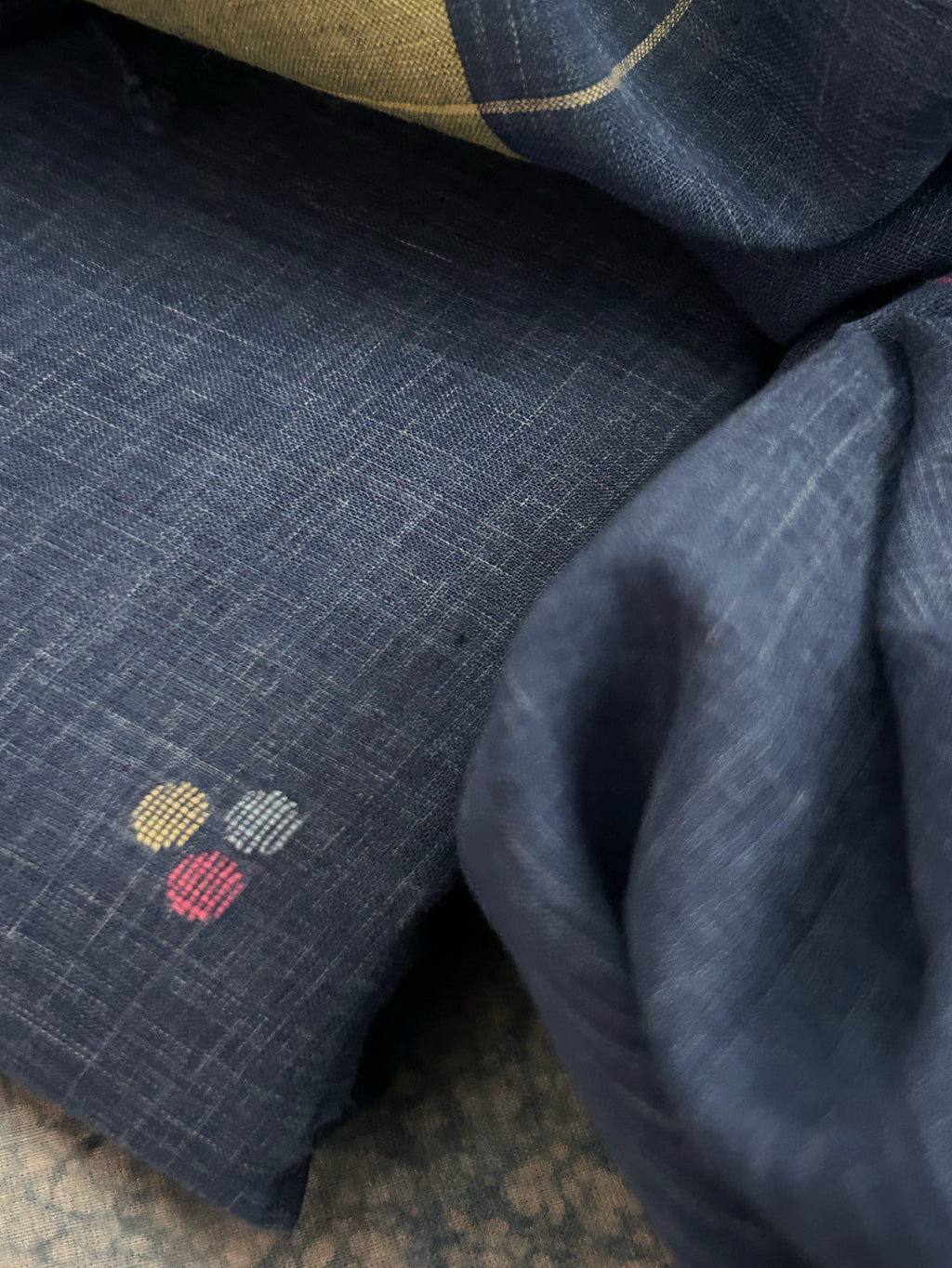 Neel Zari - Handwoven Bengal Jamdani Kurta Dupatta set