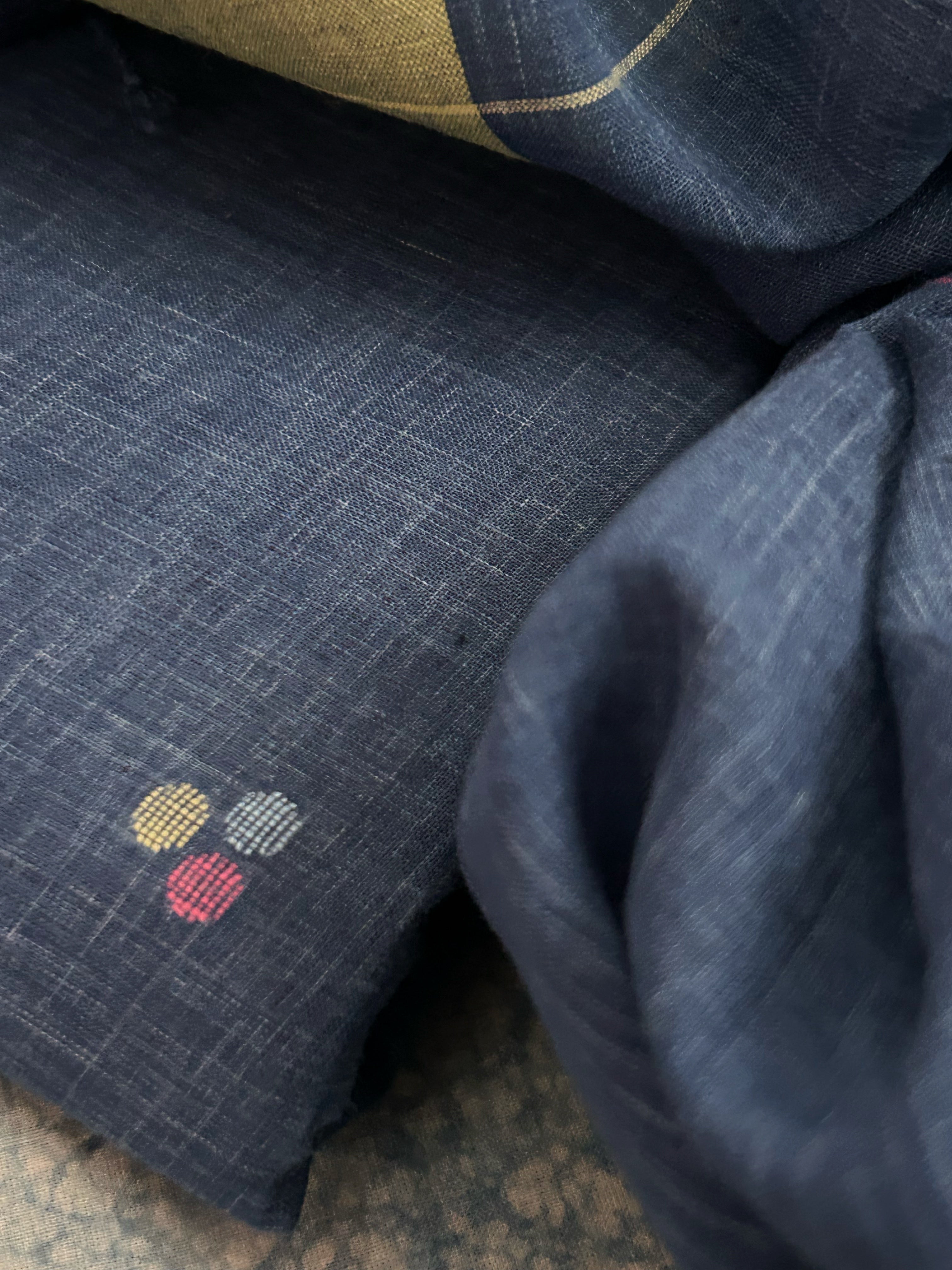 Neel Zari - Handwoven Bengal Jamdani Kurta Dupatta set