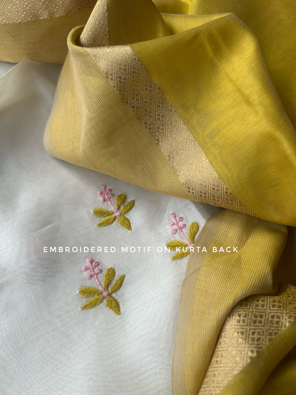 Handwoven Chikankari Work Maheshwari Set