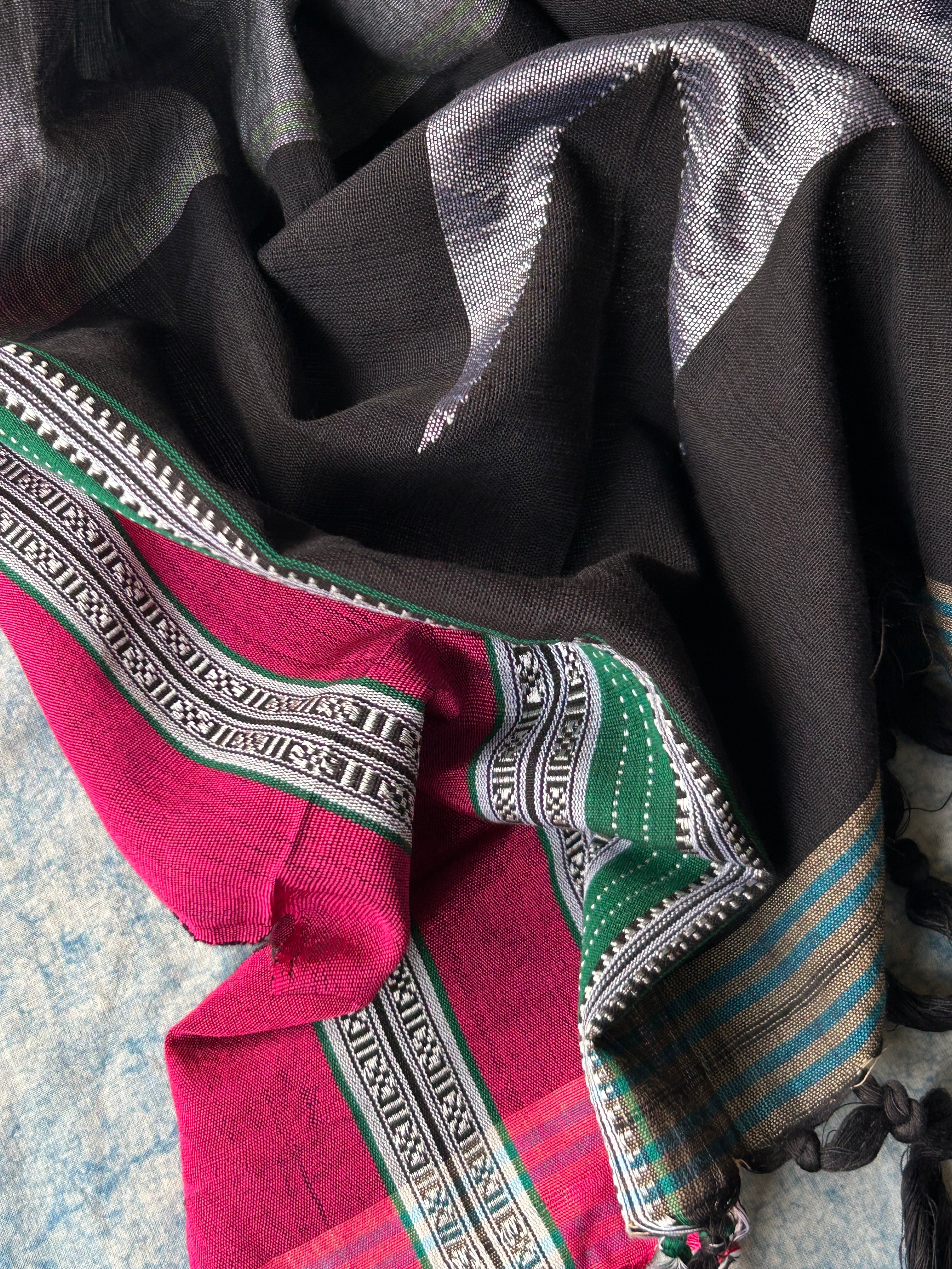 Utsav - Handwoven Telangana cotton and Ilkal Dupatta Set