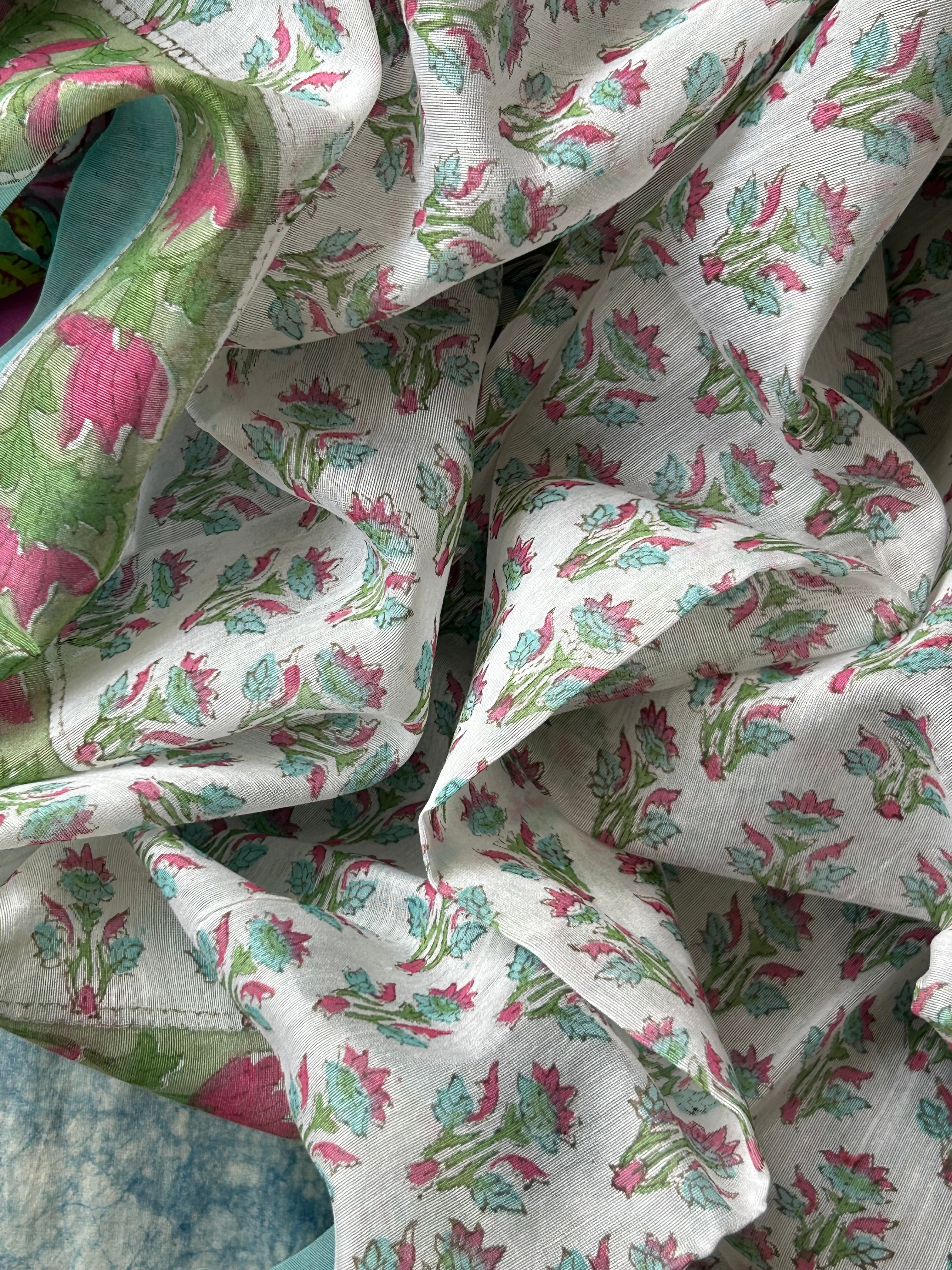 Handcrafted Cotton Suit Set - Sea Green