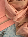 Handwoven Maheshwari Kurta Dupatta Set -Soft Peach