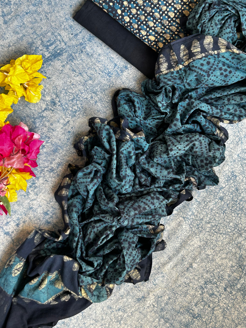 Handblock Batik Cotton Suit