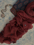 Natural Dyes Handcrafted Ajrakh Kota Suit