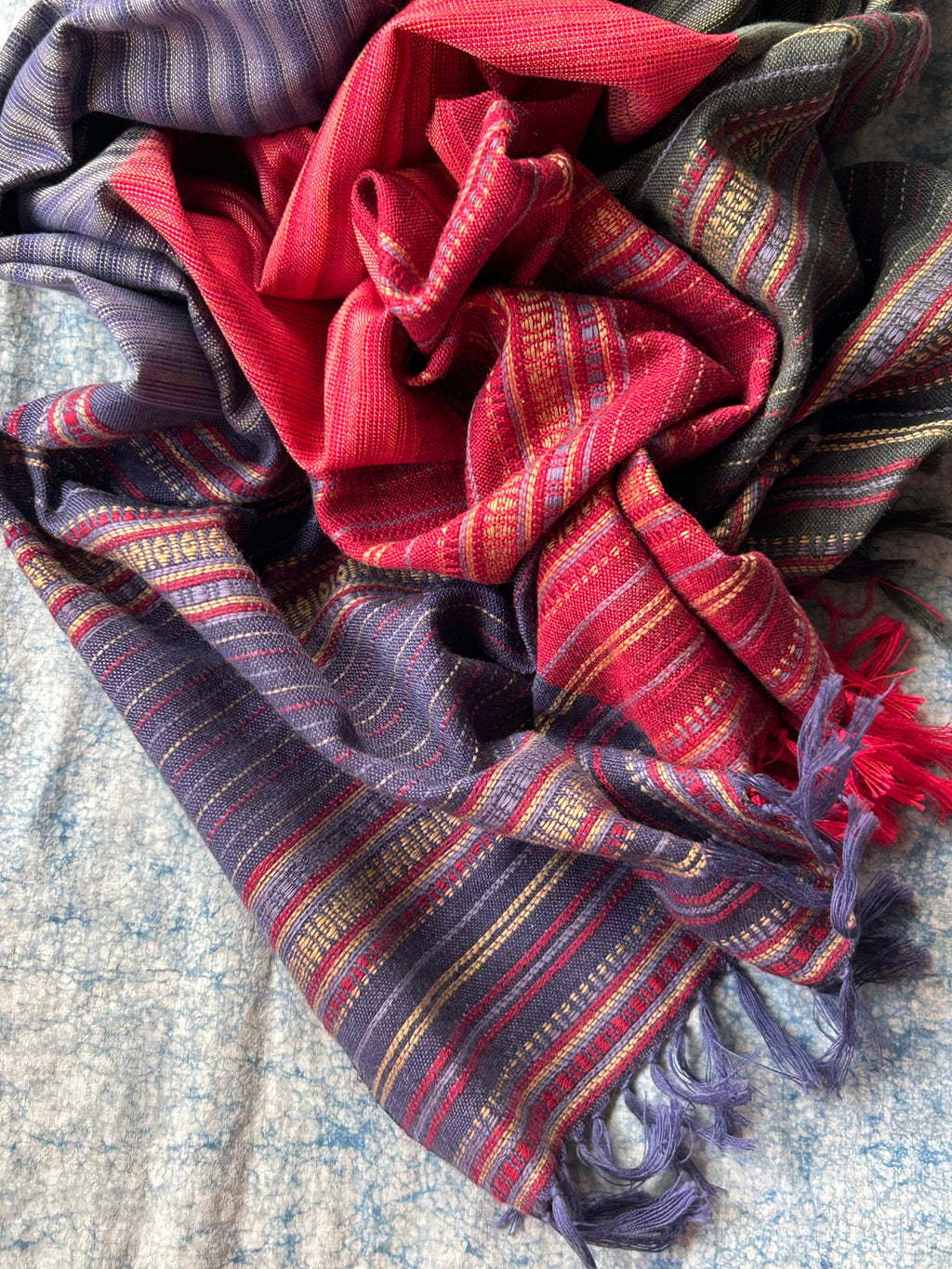 Vanya - Handwoven Telangana Cotton and Bhujodi Dupatta Set