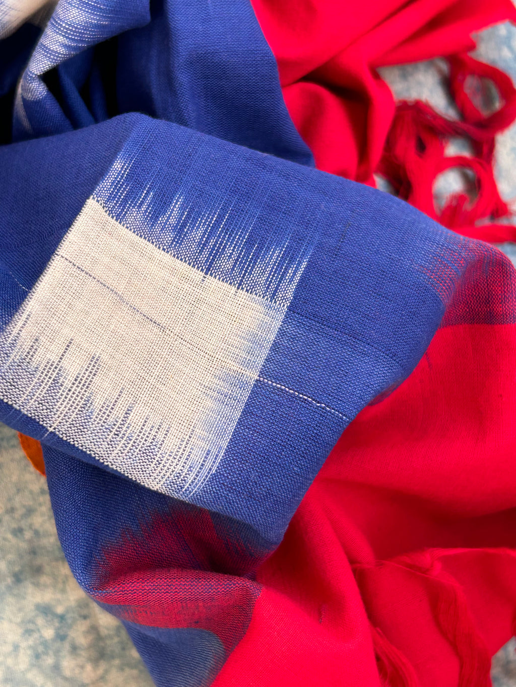 Ikat Weaving Kurta Dupatta Set