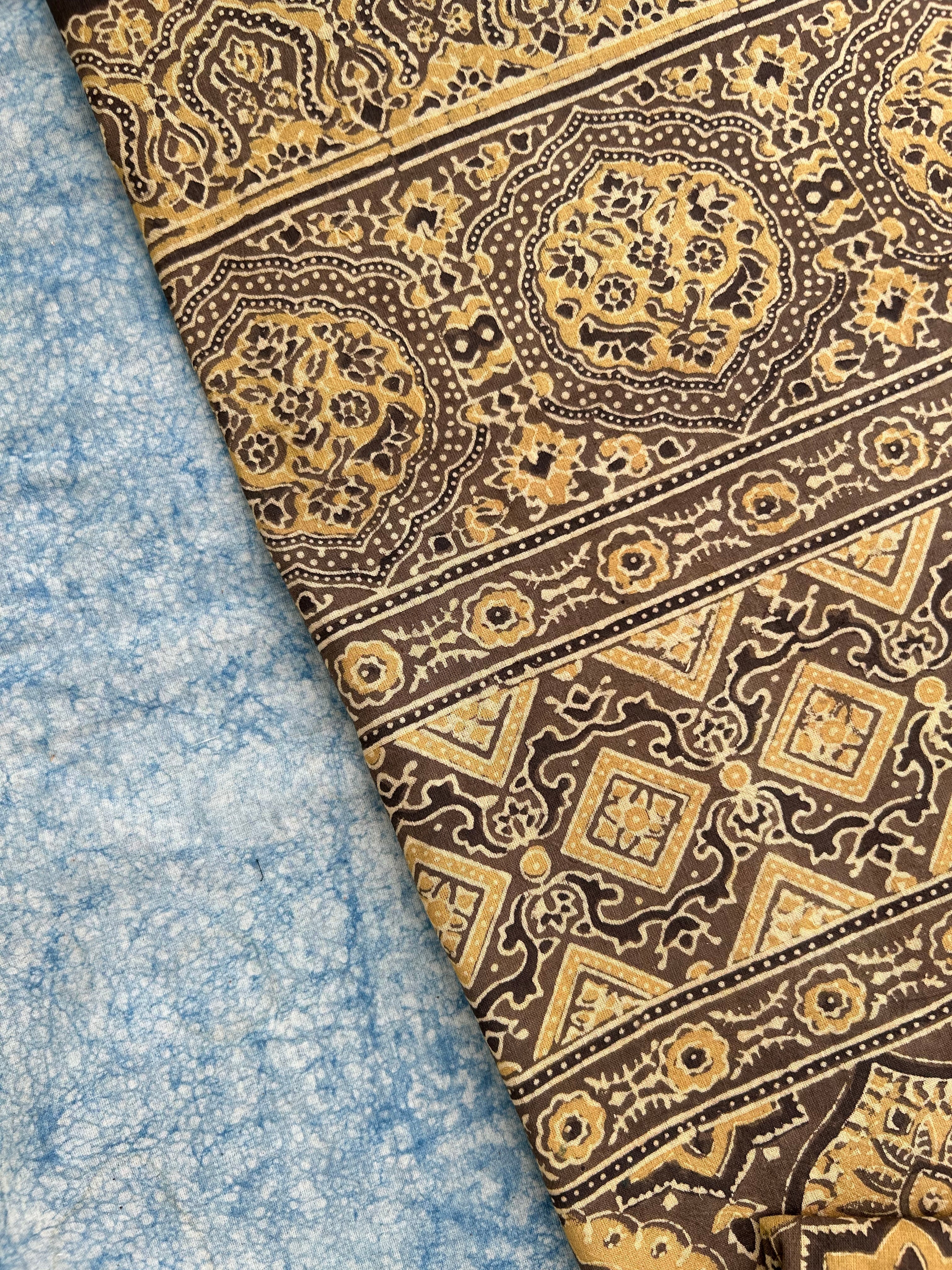 Natural Dyes Hand Block Ajrakh Dupatta