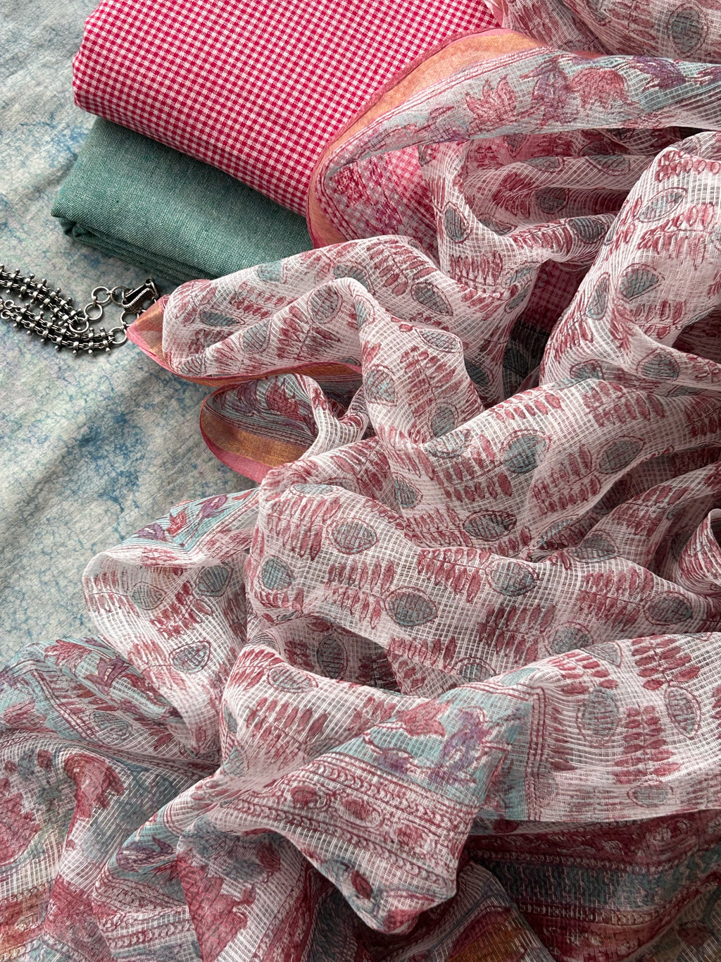 Saadgi - Handwoven Handblock Printed Set
