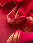 Handwoven Maheshwari Kurta Dupatta Set - Pink