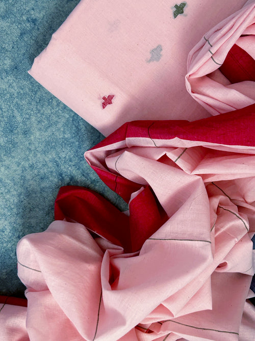 Azalia - Handwoven Bengal Jamdani Kurta Dupatta set