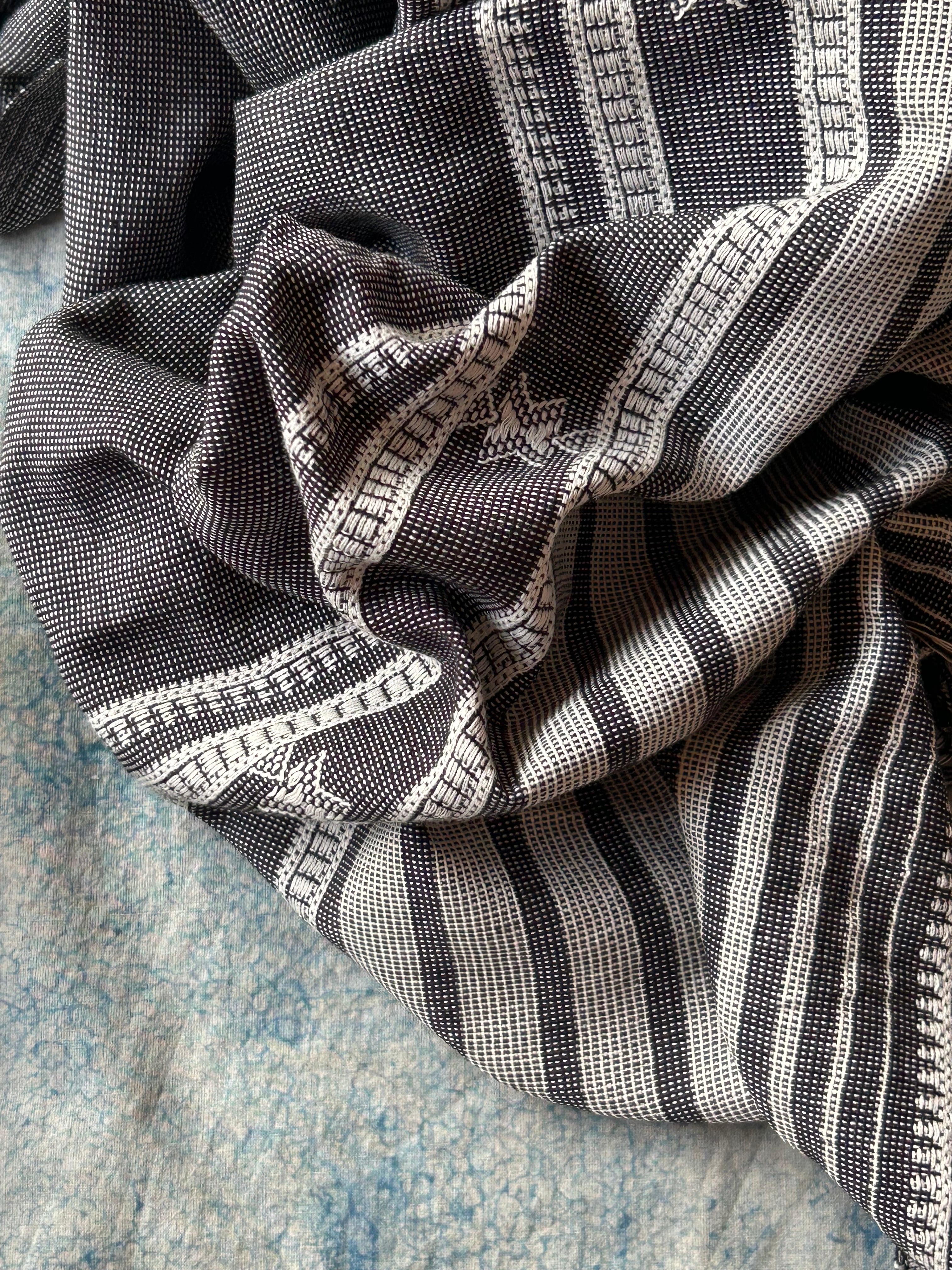 Sharvari - Handspun Handwoven Kotpad and Bhujodi Suit Set