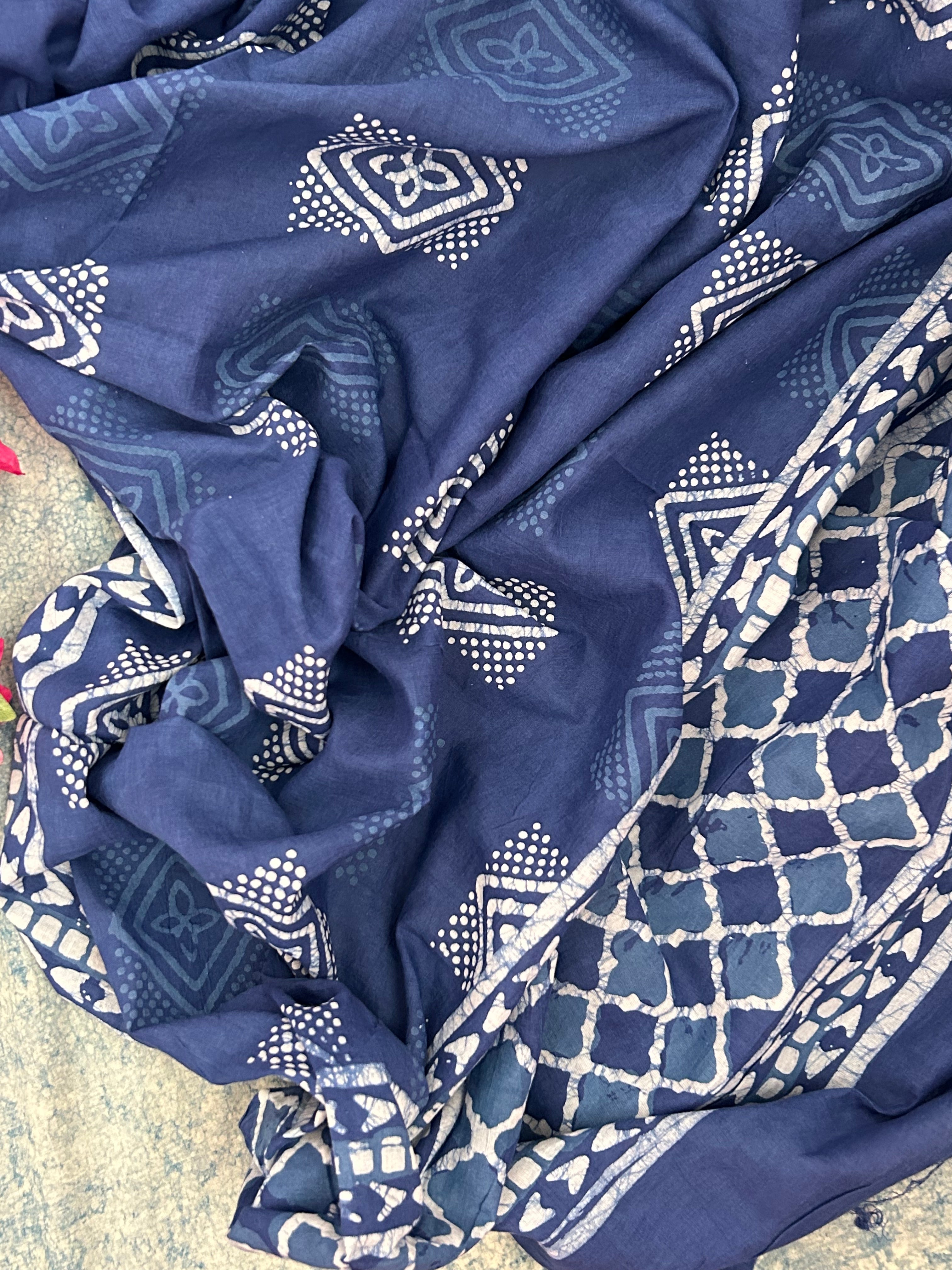 Handblock Batik Cotton Suit