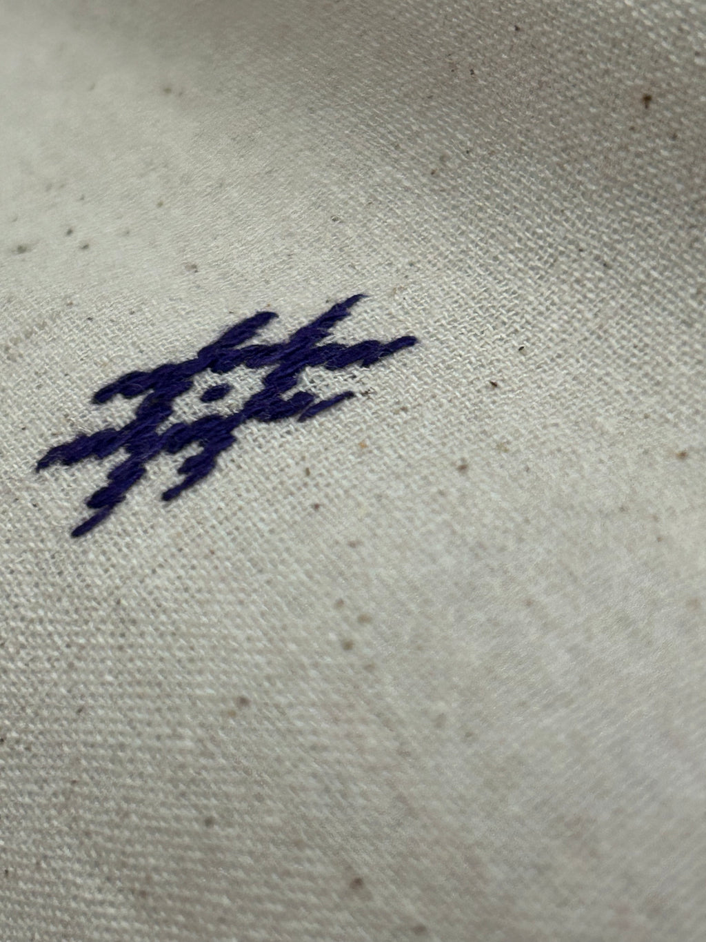 Handspun Handwoven Kotpad Fabric 650 INR/metre - Ivory and Blue Butti