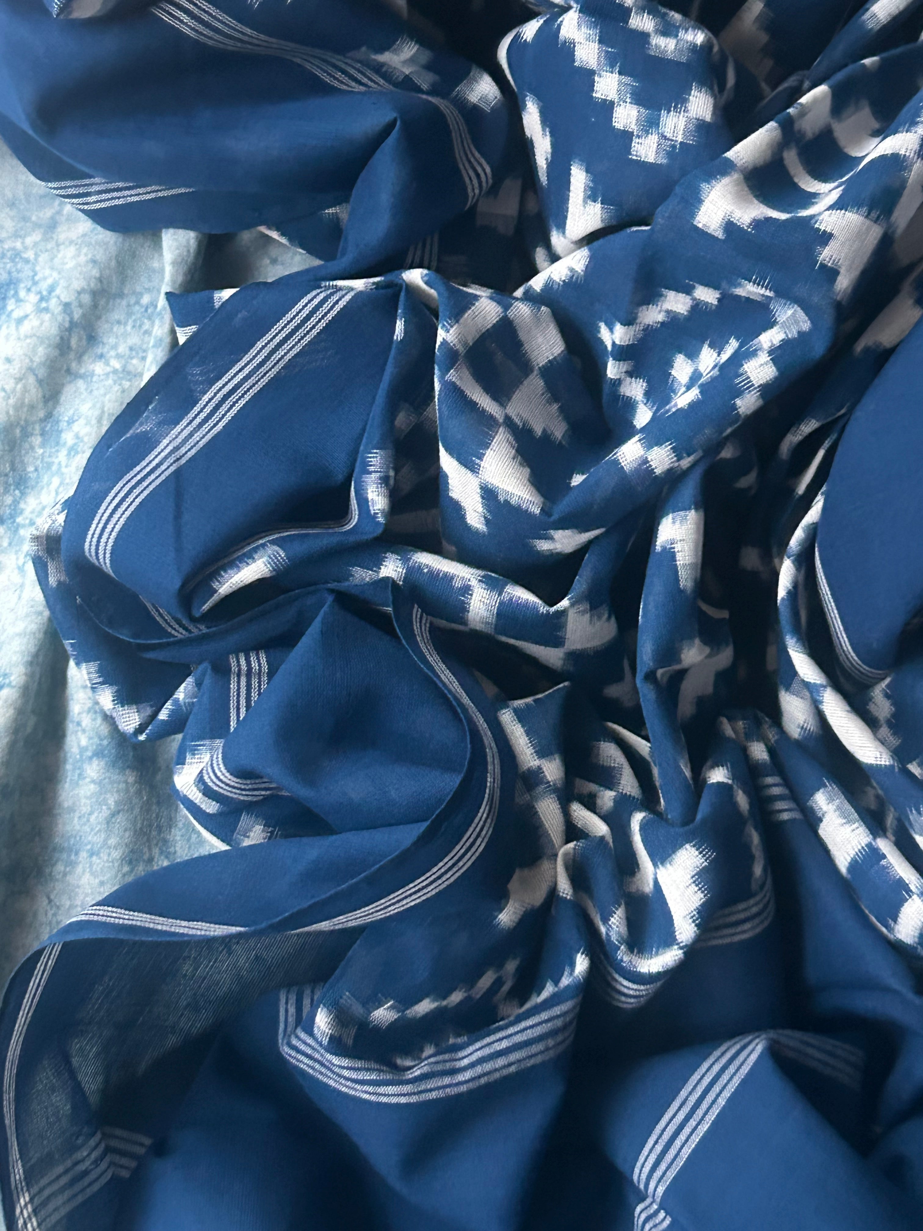Neelambari - Handwoven Ikath Kurta Dupatta Set