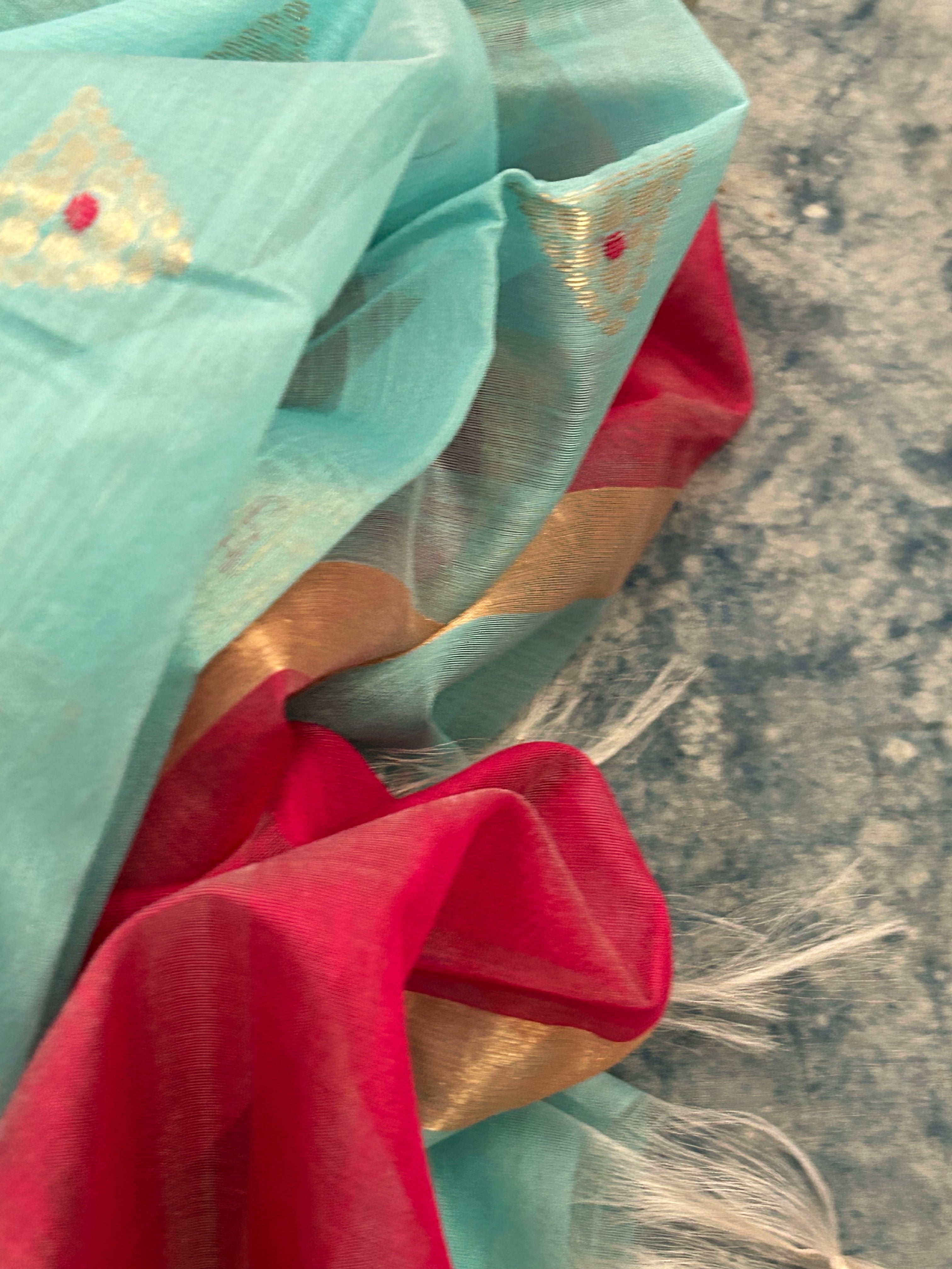 Handwoven Chanderi Kurta Dupatta Set