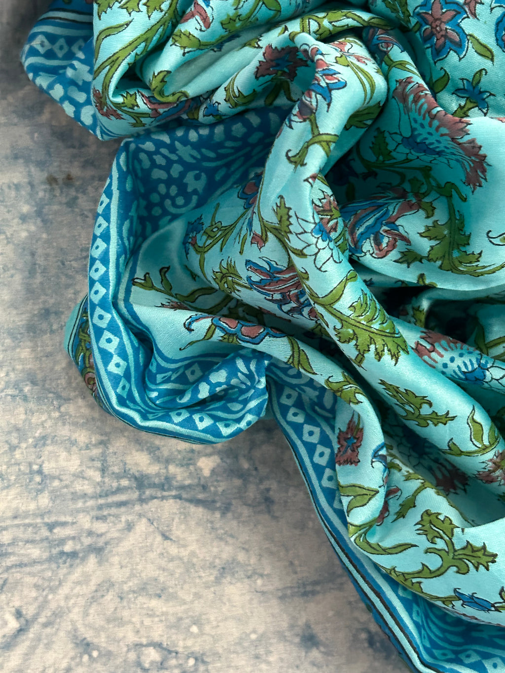 Handwoven Handblock Printed Set - Spring Story