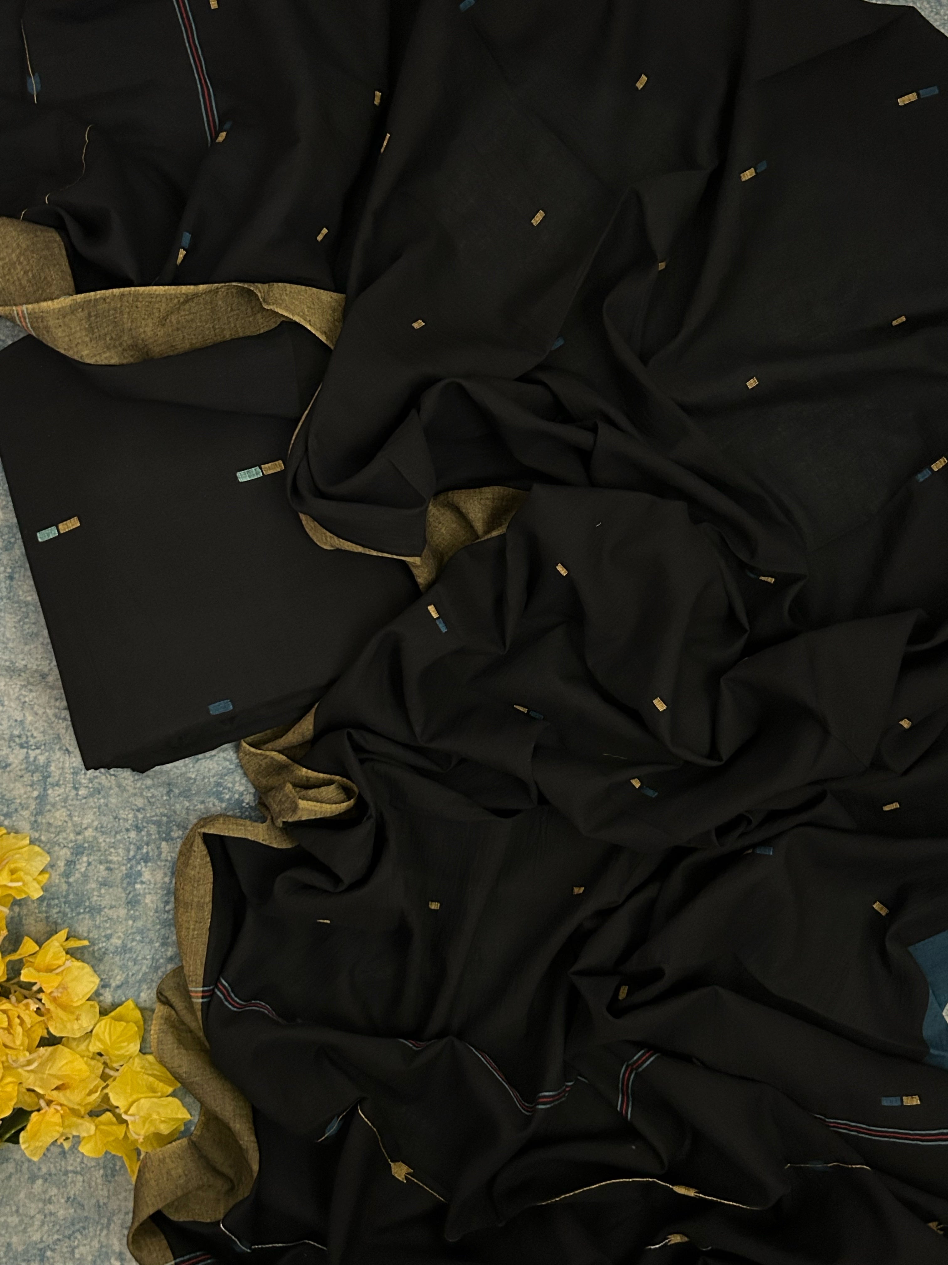 Nisha - Handwoven Bengal Jamdani Kurta Dupatta set