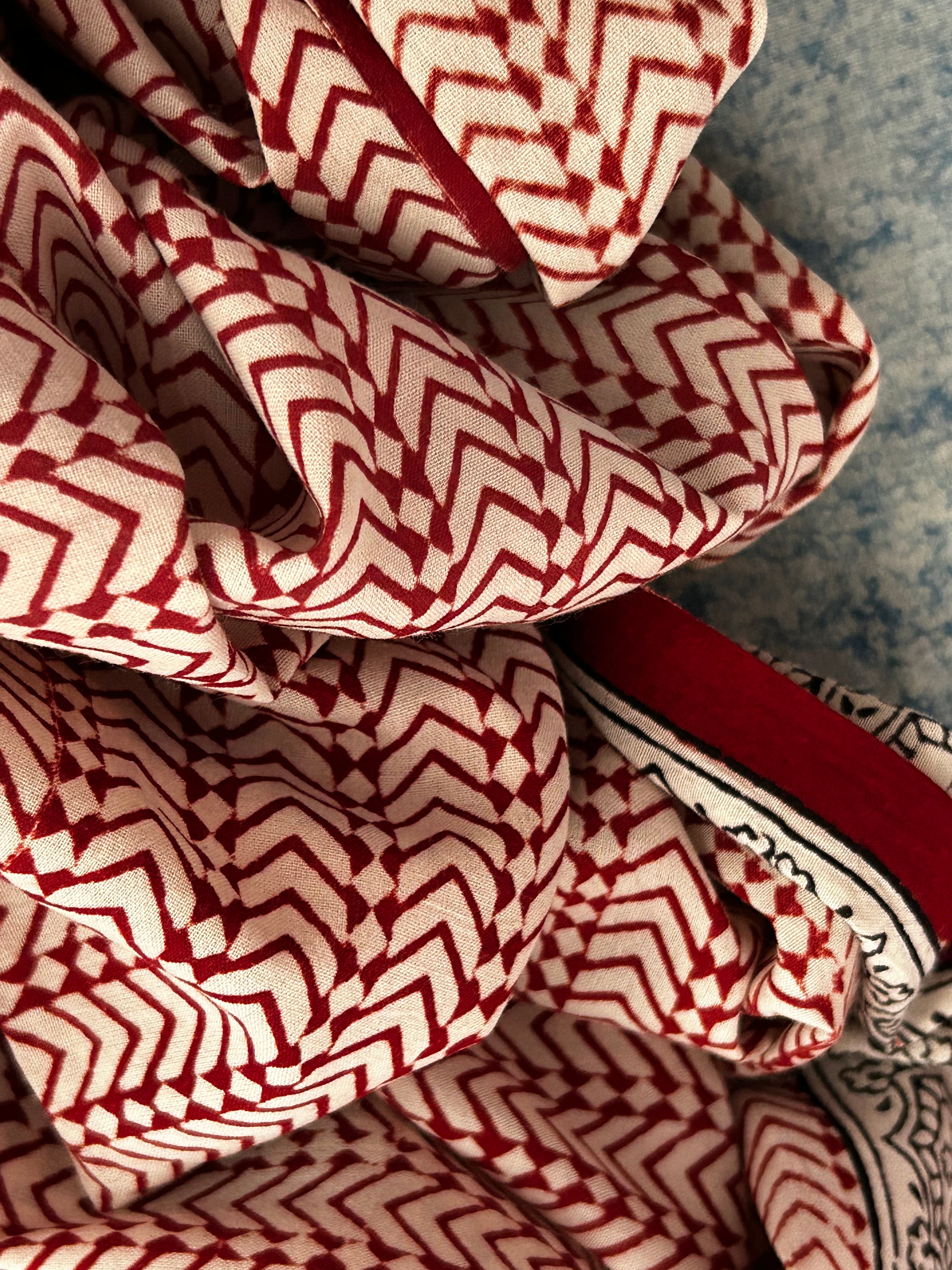 Natural Dyed Bagh Block Print Cotton Suit