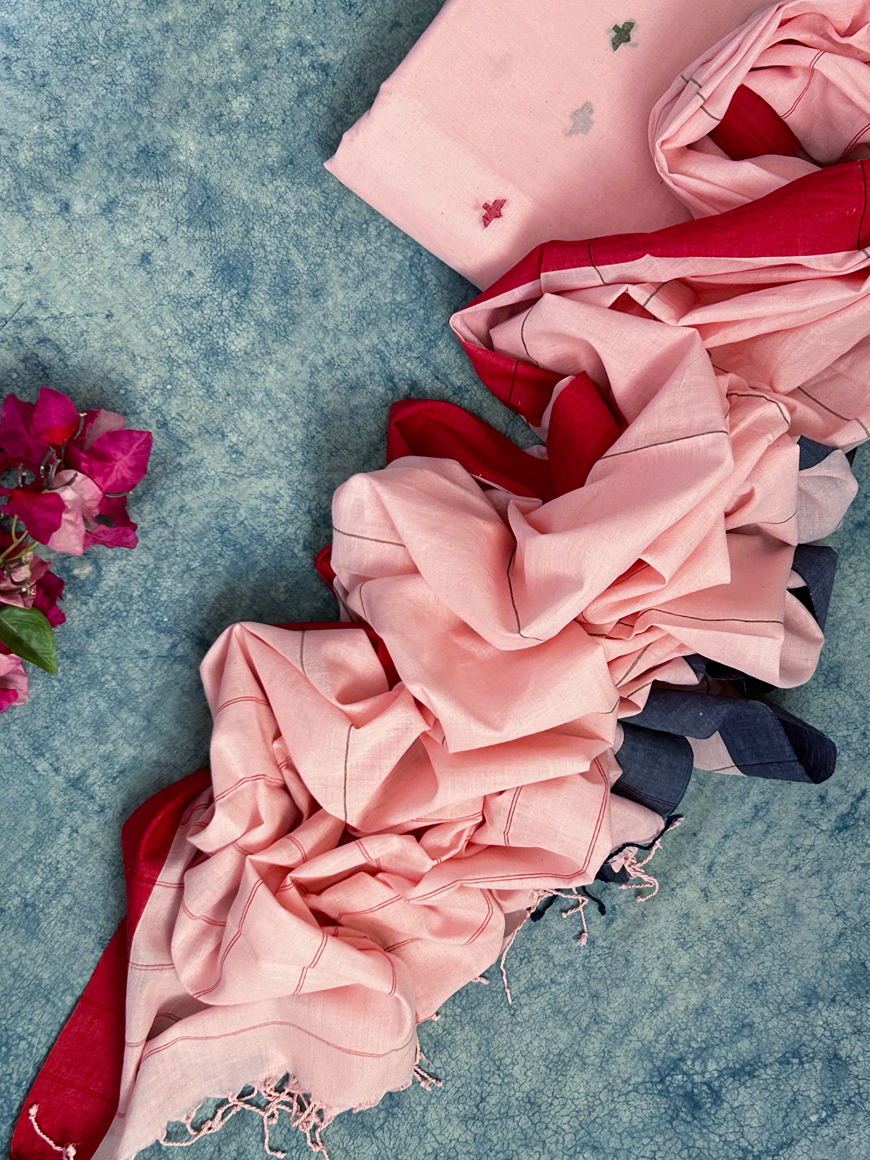 Azalia - Handwoven Bengal Jamdani Kurta Dupatta set