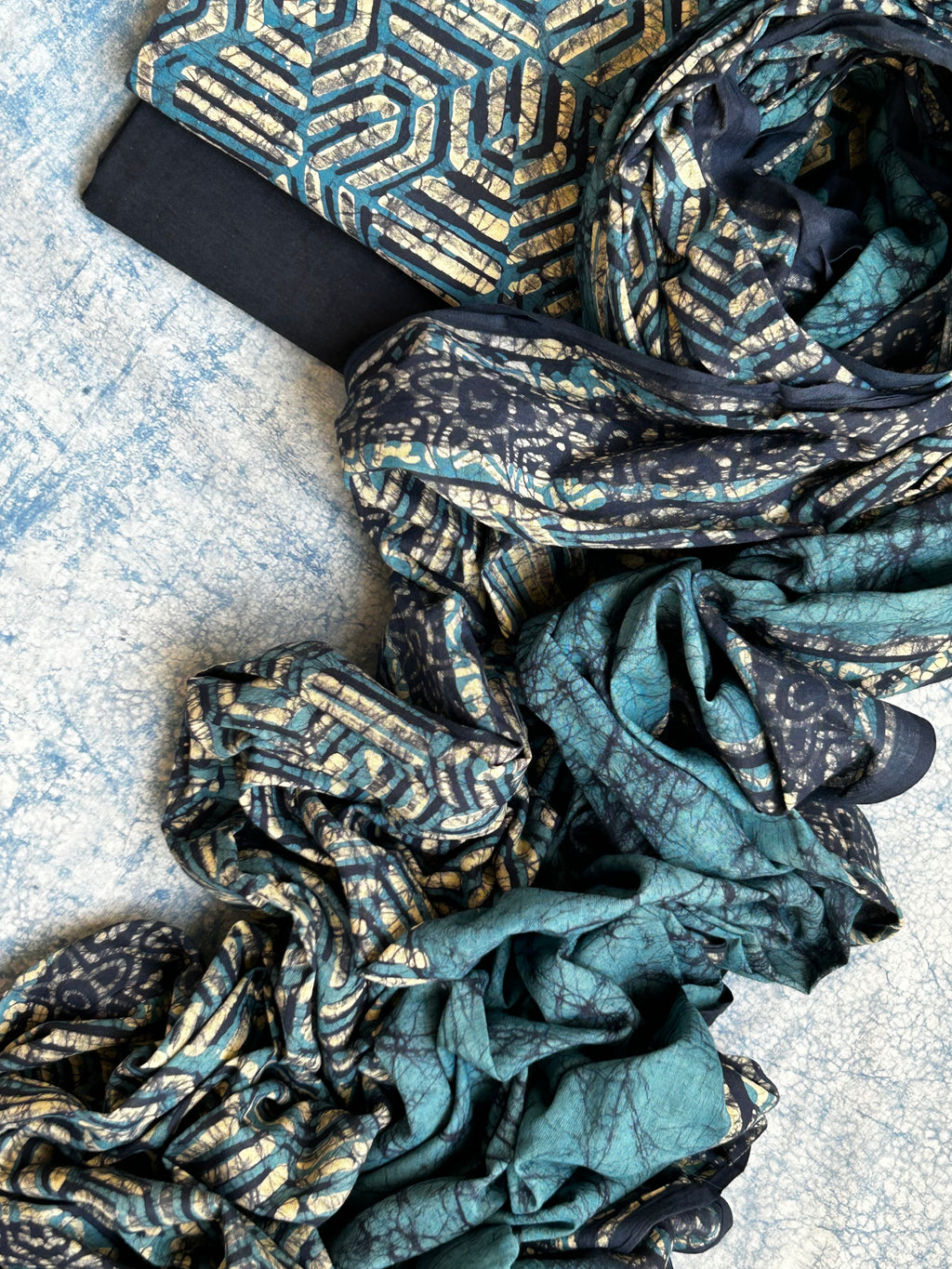 Handblock Batik Cotton Suit