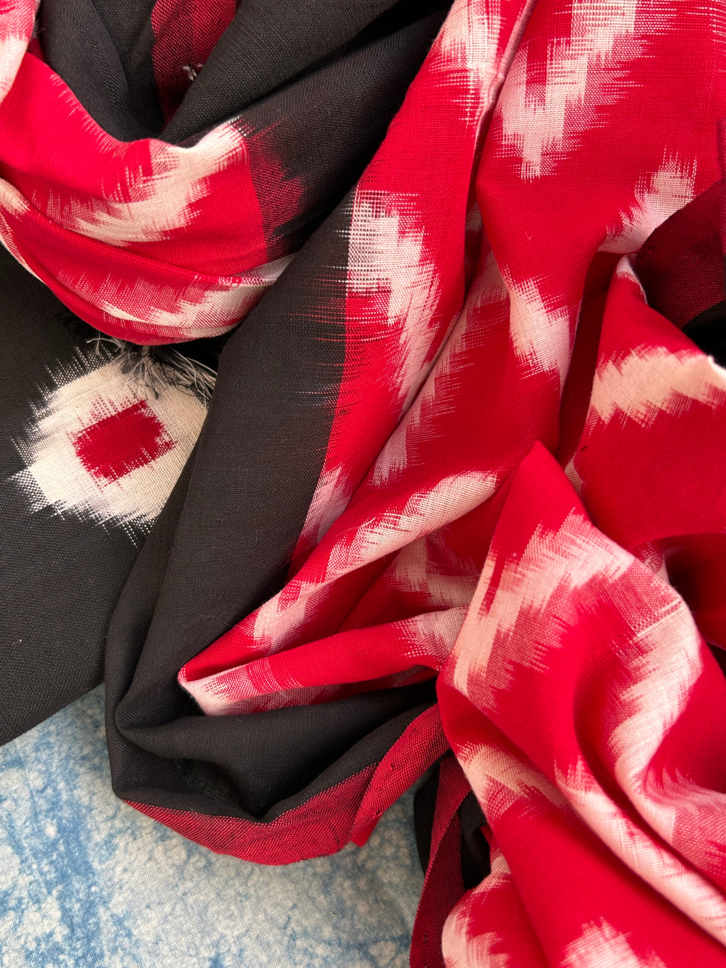 Handwoven Double Ikat Kurta Dupatta Set