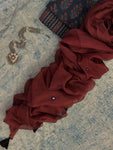 Natural Dyes Handcrafted Ajrakh Kota Suit