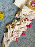 Bougainvillea - Handwoven Bengal Jamdani Kurta Dupatta set