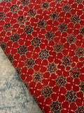 Natural Dyes Handblock Ajrakh Cotton Fabric 340 INR/metre