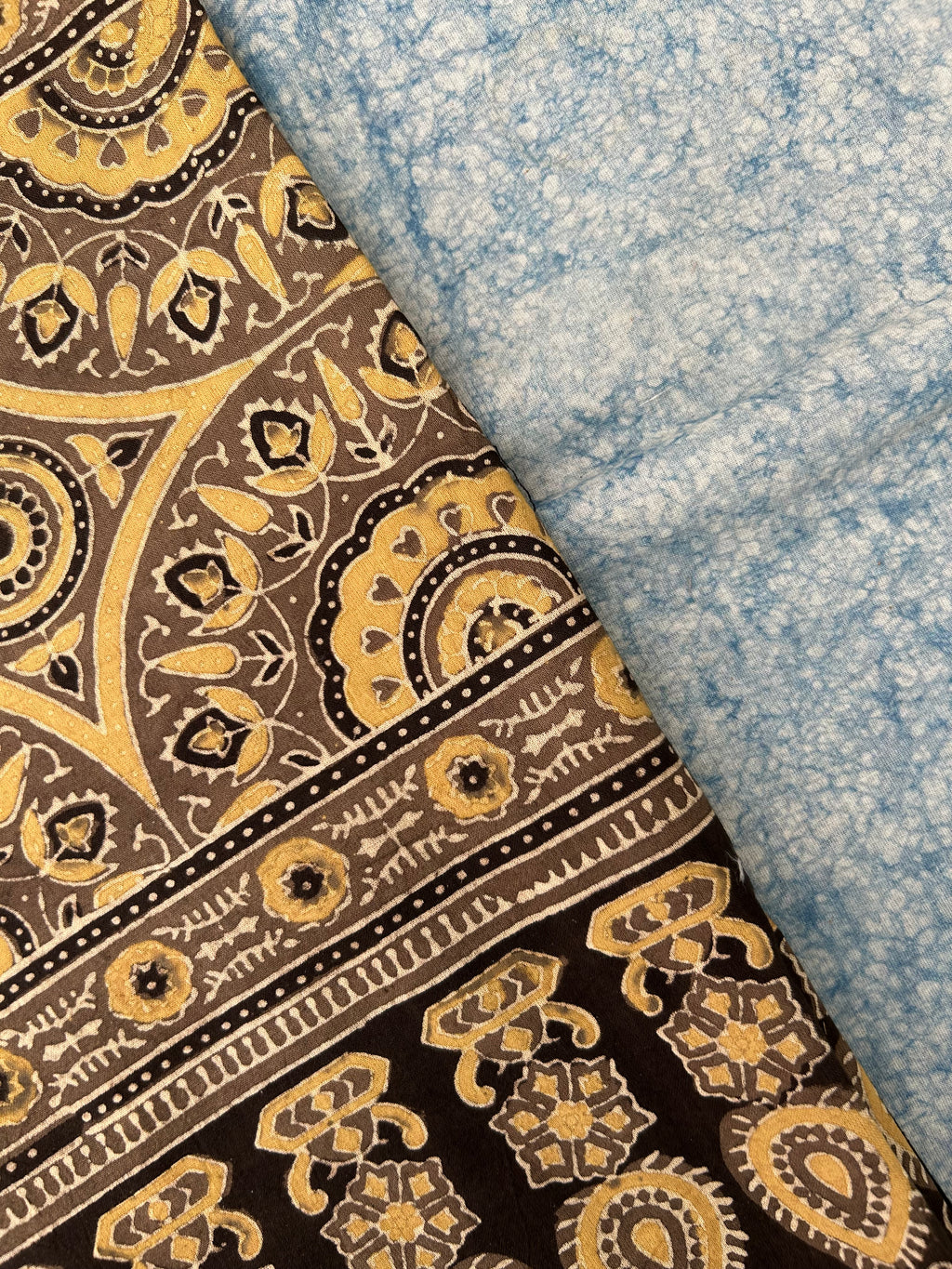 Natural Dyes Hand Block Ajrakh Dupatta